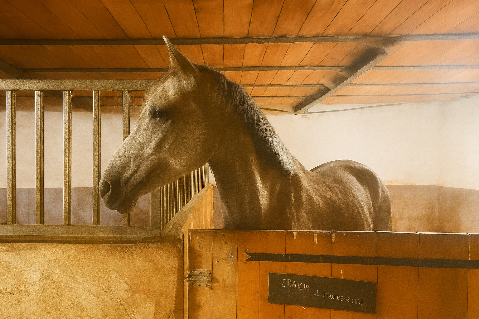 Poney du club nommé Lhassa